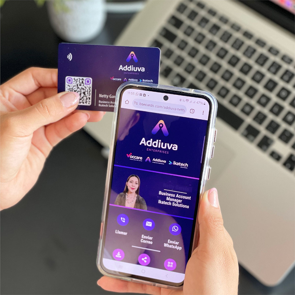 Tarjetas digitales de presentación